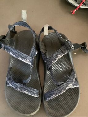 Chaco Kids Navy and Gray Adjustable Strap Sandals